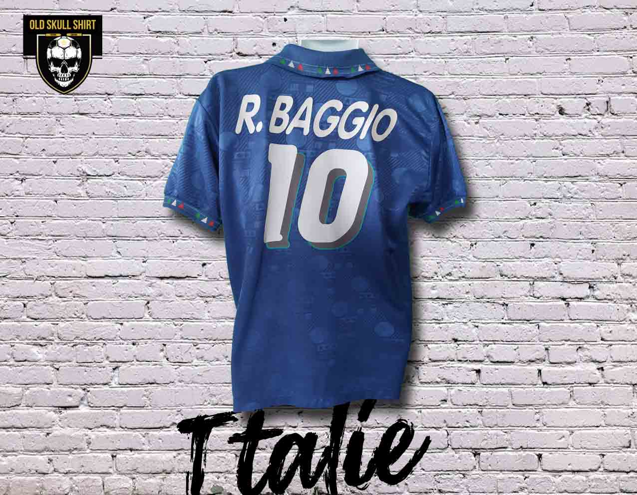 Italie Home Shirt 1993-1994 #10 Baggio