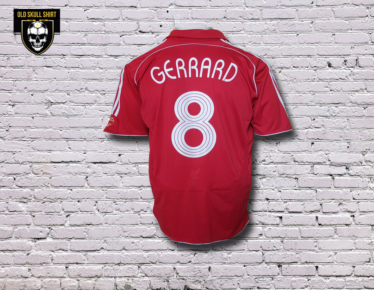 Liverpool FC Home Shirt 2006-2008 #8 Gerrard