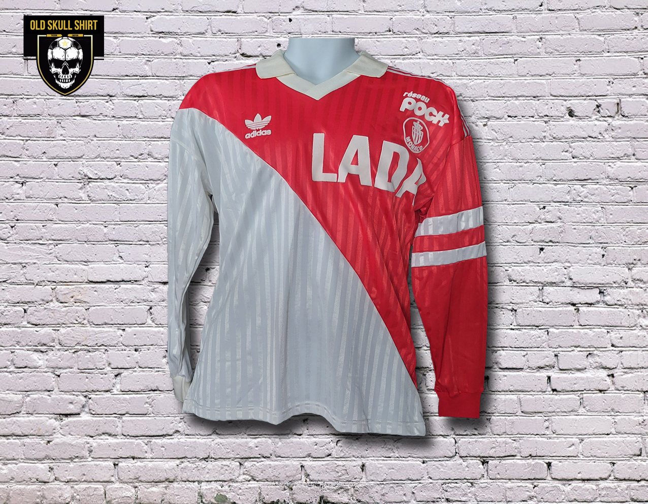 AS Monaco Home Shirt 1990-1991