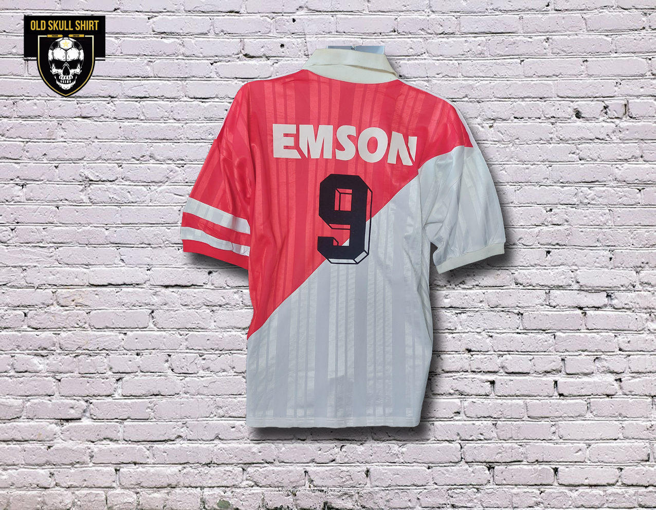 AS Monaco Home Shirt 1994-1995 #9 Sonny Anderson porté