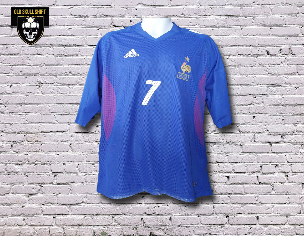 France Home Shirt 2002-2003 #7 Makélélé porté