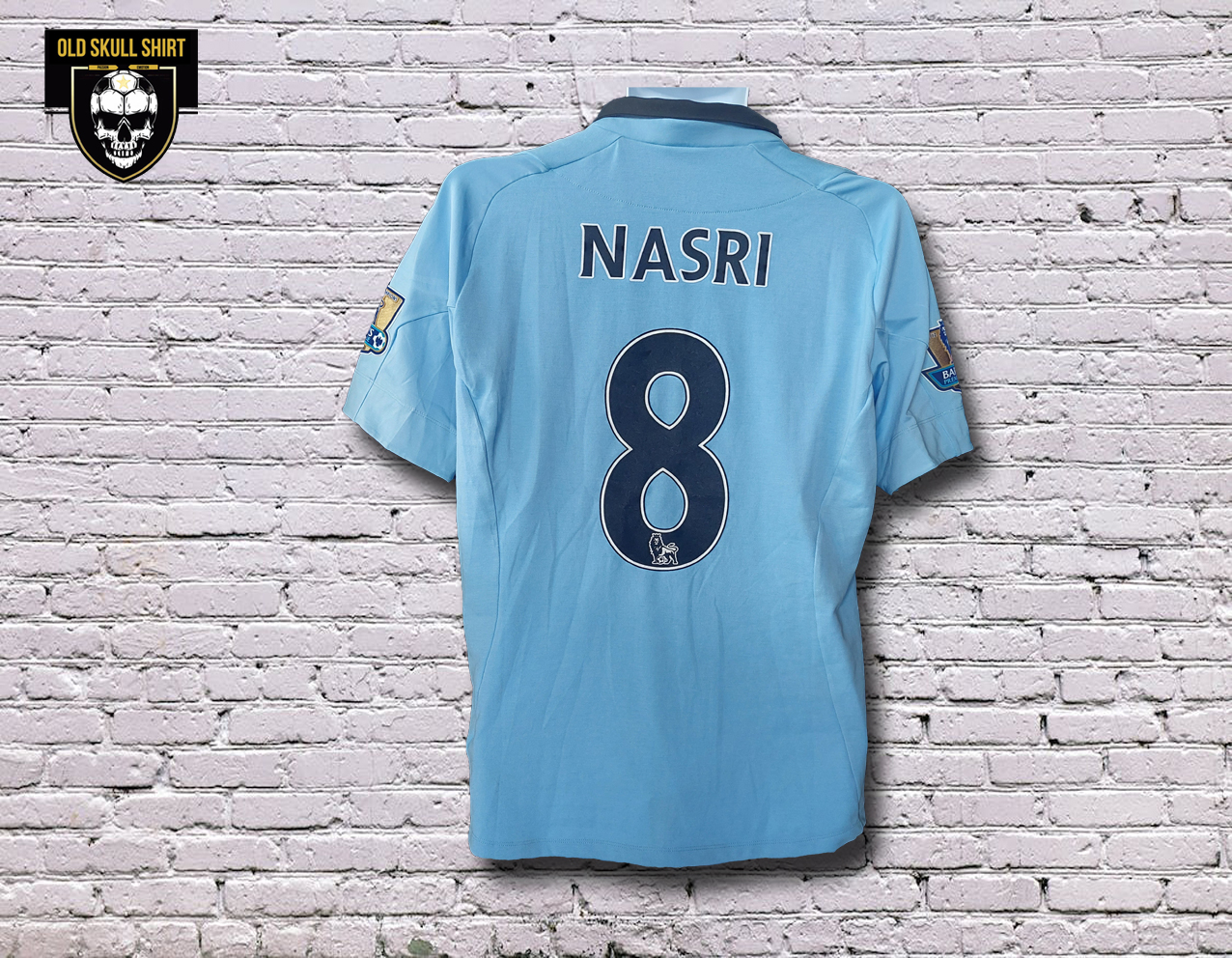 Manchester City Home Shirt 2012-2013 #8 Nasri porté